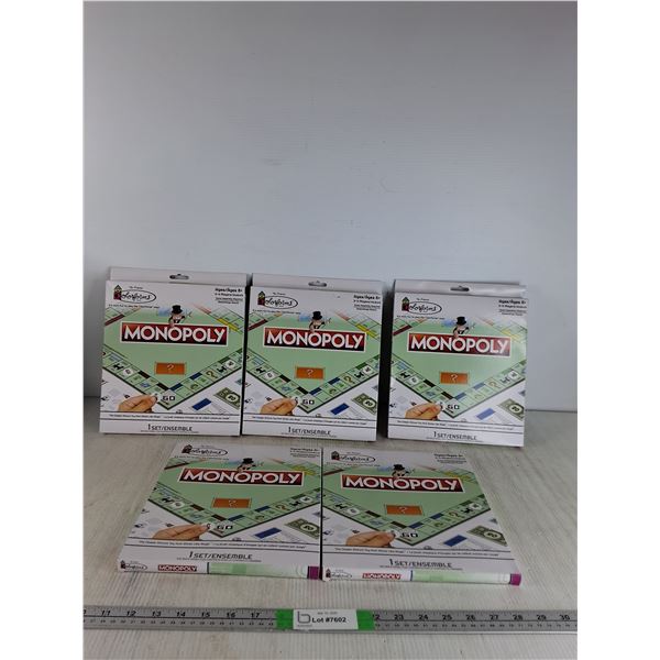 (5) Monopoly Colouform Game Boards
