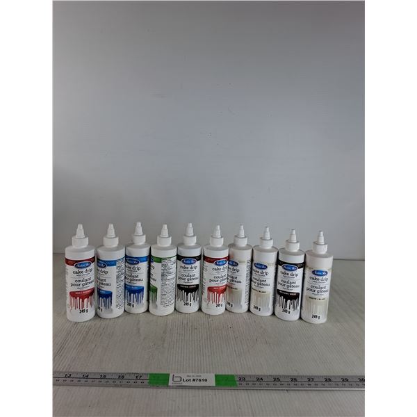 (10) Satin Joe Cake Drip Colours (as is)-Expired 2025 - PICK UP
