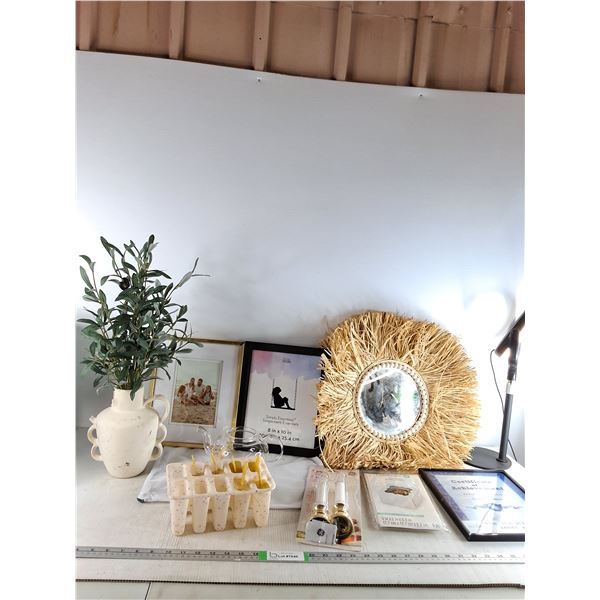 Window Candles,(3) Photo Frames, Tea Pot, Popsicle Mold, Misc - PICK UP