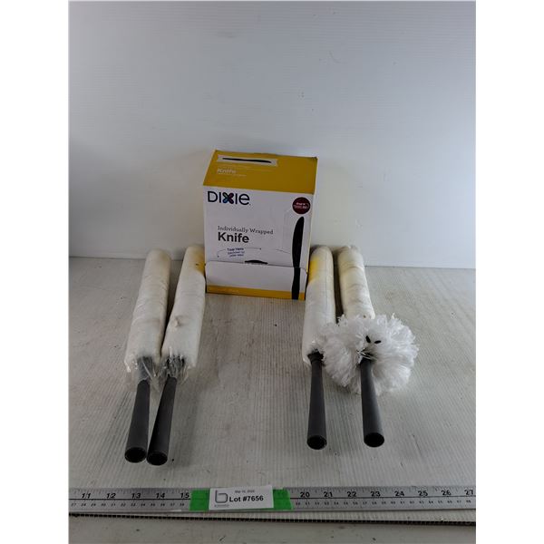 (4) 21" Dusters, Dixie Individually Wrapped Knives