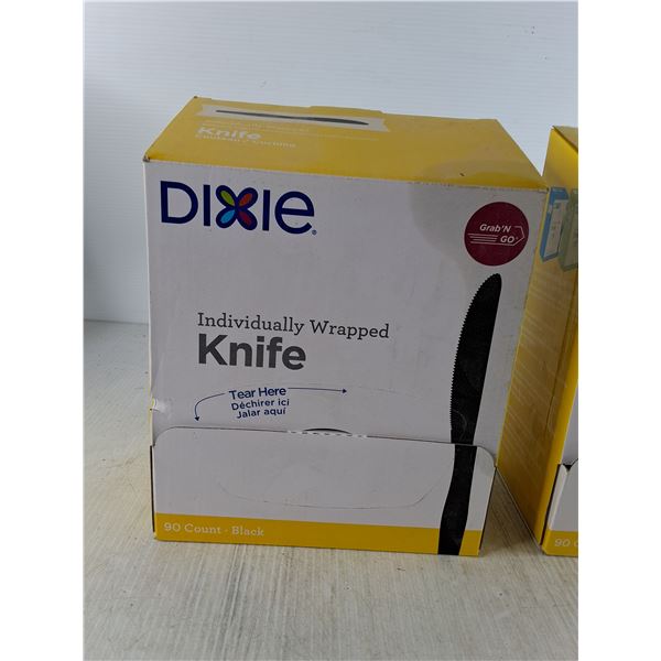 (2) Dixie Boxes of Individually Wrapped Knives