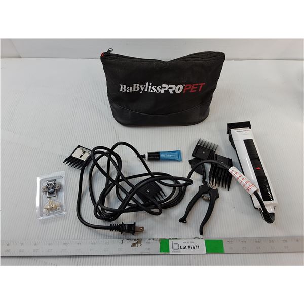 BaByliss Pet Razor- Powers On, Bag & Accessories- Cannot Ship
