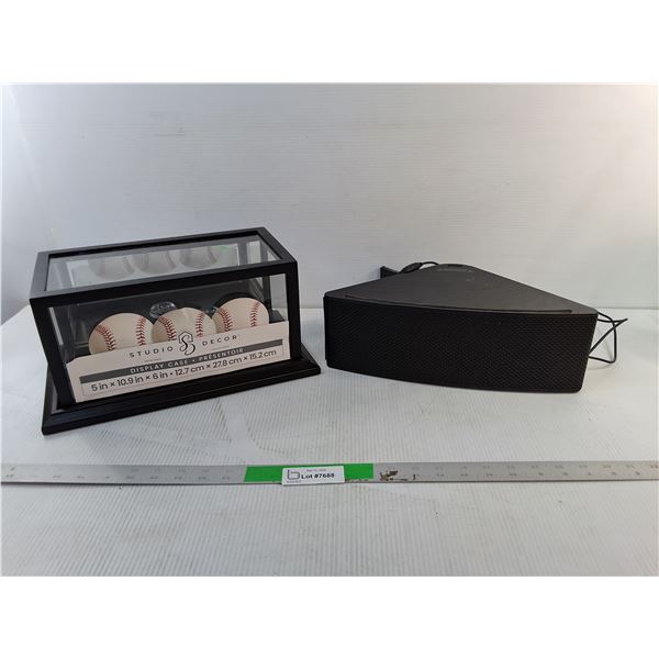 Samsung Speaker & Glass Display Case, Pickup Preferred