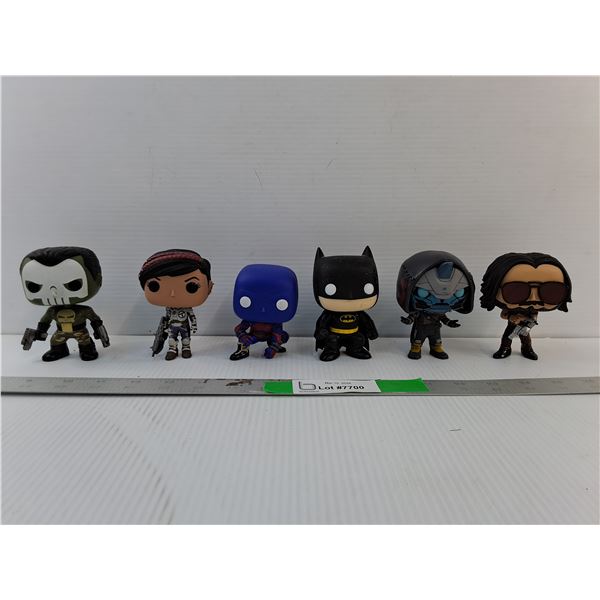 Funko Pop Figurines/Bobblehead- Pac-Man, Batman, Punisher, Misc.