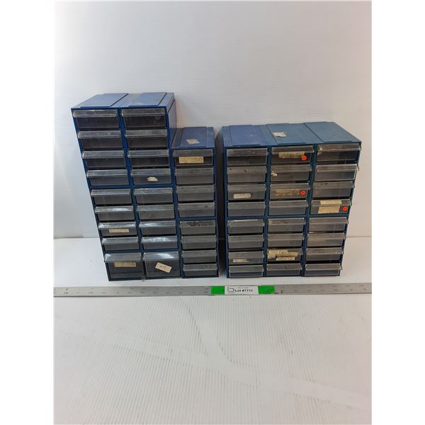 (2) Plastic Storage Containers  with Drawers Up to 9.25" x 6" x 14.25" - PICK UP ONLY