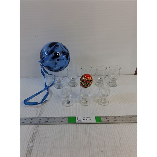 Glassware- Pysanka Egg, Decor