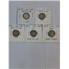 Image 2 : (5) Canadian Dimes- 1950-53-80% Silver
