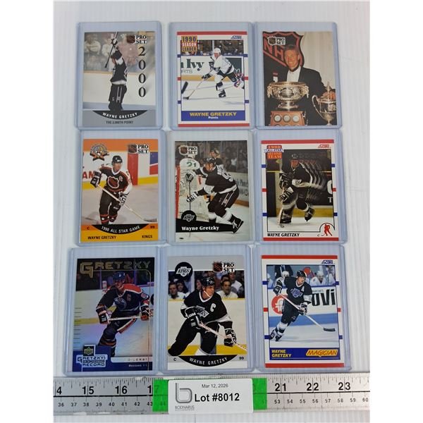 (9) Vintage Hockey Cards- Wayne Gretzky-Cannot Authenticate