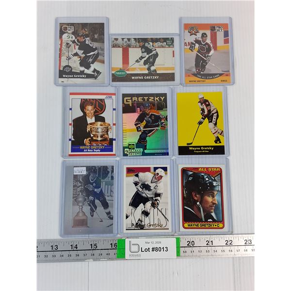 (9) Vintage Hockey Cards- Wayne Gretzky-Cannot Authenticate