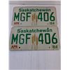 Image 4 : (6) Saskatchewan License Plates-1940,1975 and 1984 Sticker