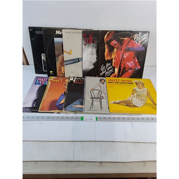 (10) Records Featuring Paul McCartney,Paul Janz,Patti Page,Patty Duke and others