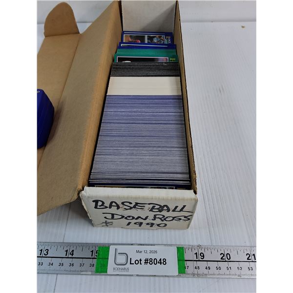 Box of Donruss and Score Baseball Cards-1990