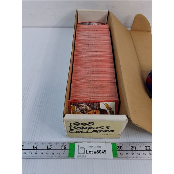 Box of 1990 Donruss Baseball Cards