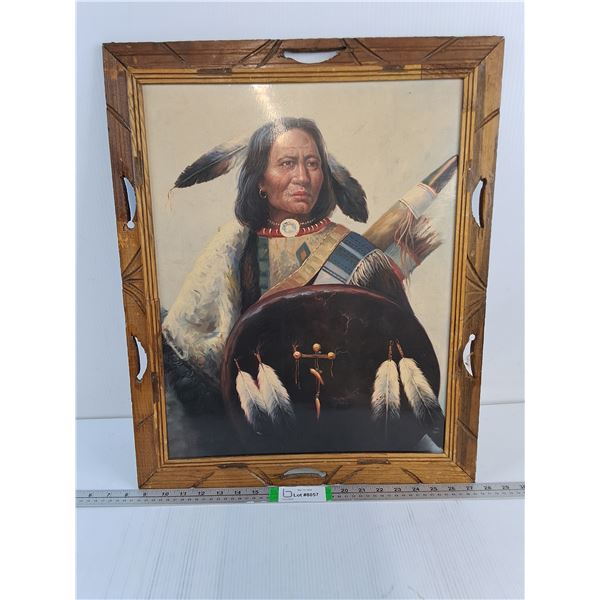 Troy Denton Portait Print of Native American Man-19"x23"