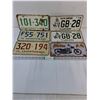 Image 1 : Vintage Pair of 1978 Yukon License Plates,(3) Saskatchewan and Riders Decor Plate