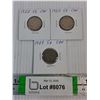 Image 1 : (3) Canadian Nickels 1922-24