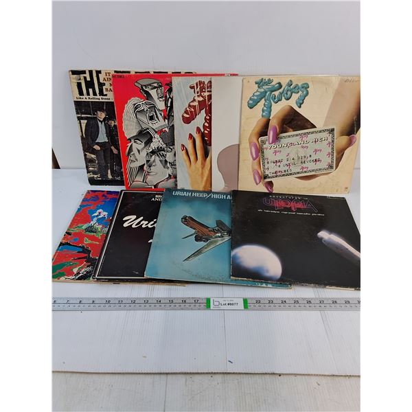 (9) Records Featuring (4) The Tubes,(3) Uriah Heep,The Turtles and Utopia