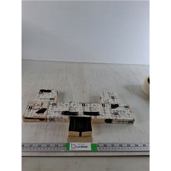 (7) Boxes of 20 pc Micro Train Railway Tracks
