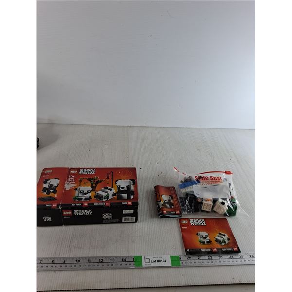 Lego Brick Headz Panda Assembly ( as is)