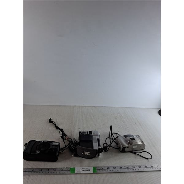 (3) Cameras; Canon, Discovery ( all as is)