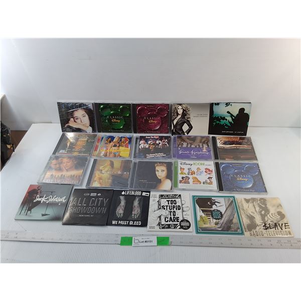 (21) CDs/Sets- Celine Dion, Jack Johnson, Disney, Misc.
