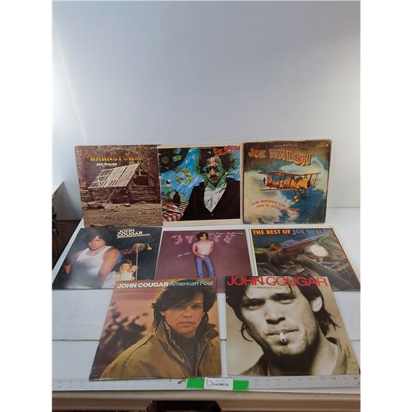 (8) Records- John Cougar Mellencamp, Joe Walsh