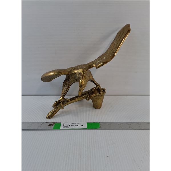 Brass Eagle Figurine 9.5" Tall
