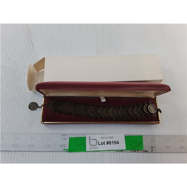 Coin Style Bracelet & Case