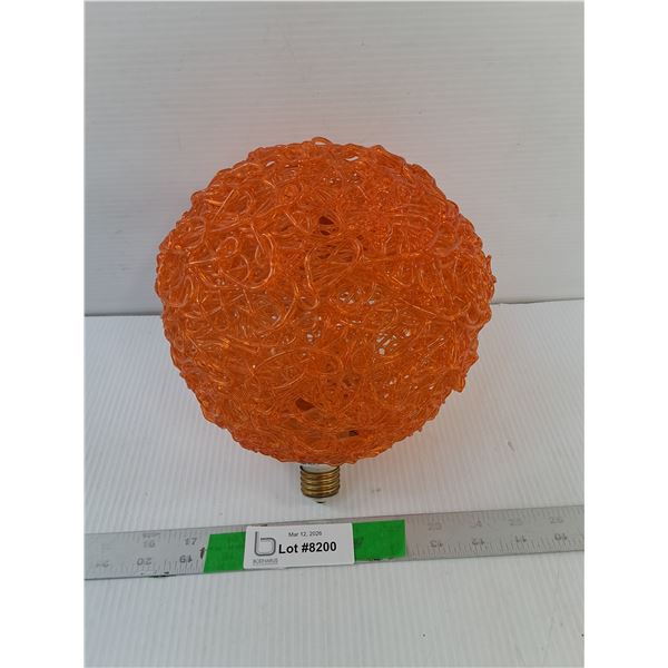Orange Spaghetti Lucite Lamp Shade - PICK UP ONLY
