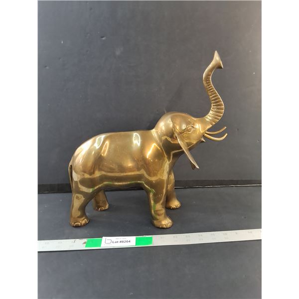 Brass Elephant Figurine 13" Long x 13.5" Tall