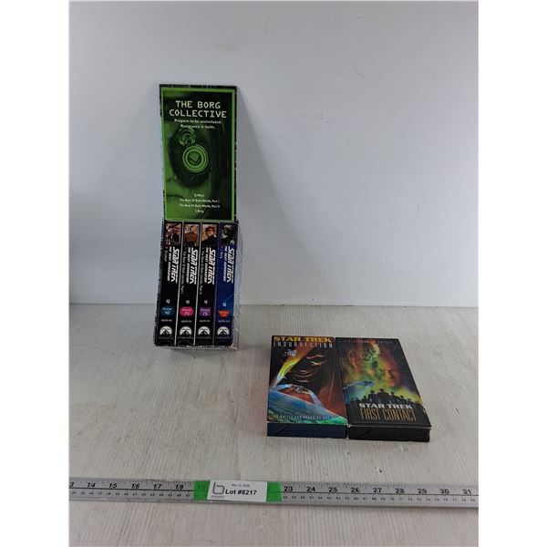 (2) VHS Startrek Tapes, The Borg Collective Series ( as is)
