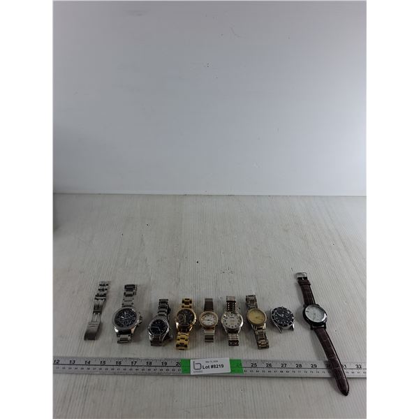 (8) Watches, ( all not working)- Guess, Giovanti, Talking Watch, Globlu