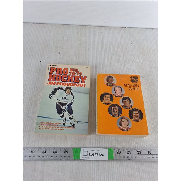 1974-74 Official NHL  Guide, Pro NHL Hockey by Jim Proudfoot ( both as is)