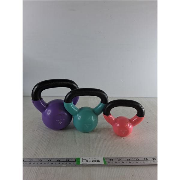(3) Kettlebells 2-15 lbs ( cannot ship)
