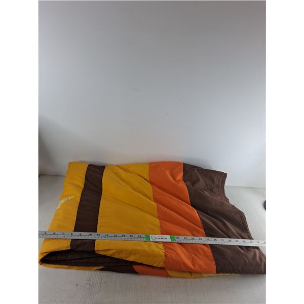 Brown Yellow Orange Quilt 102"x82"