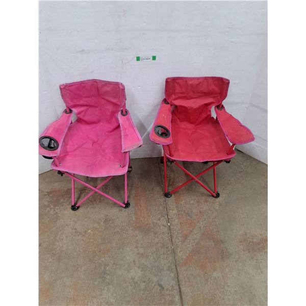 *(2) Kids Folding Lawn Chairs, Both 25" Tall - PICK UP