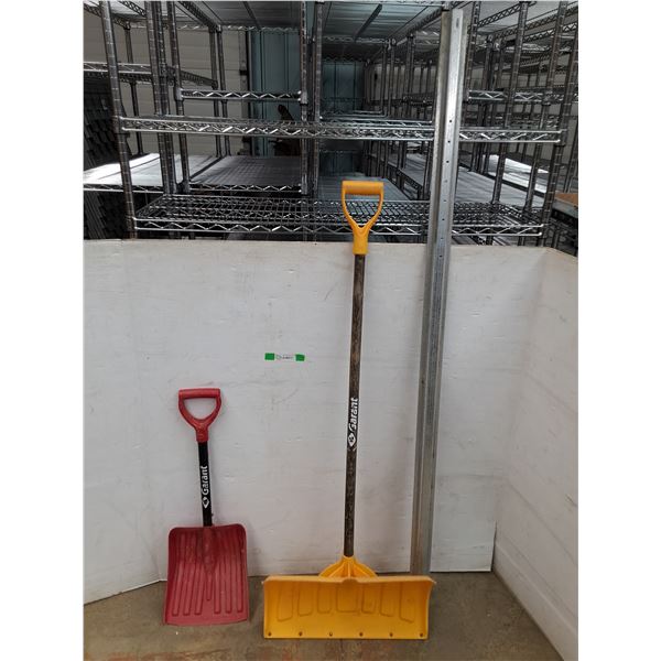 *(2) Garant Snow Shovels, 6ft Piece of U- Post, Cannot Ship