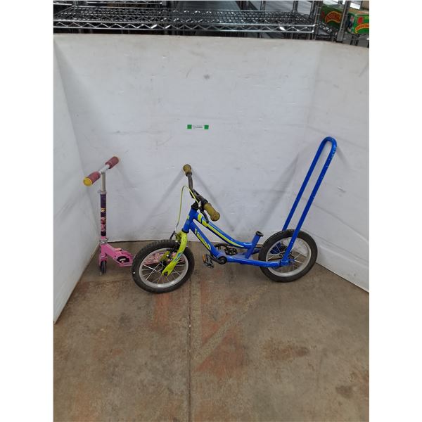 *Children's Lot, Paw Patrol Scooter, Kickstart Supercycle Bicycle w/ Handle, Needs Seat, Cannot Ship