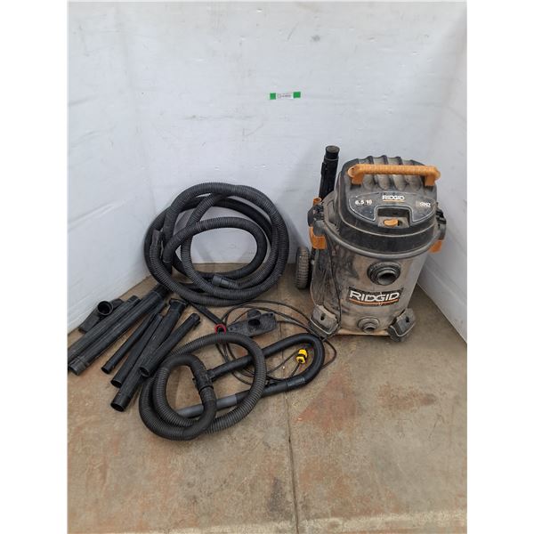 *Rigid 16 Gallon Shop Vac w/ Various Hoses & Attachments, Powers On, Cannot Ship