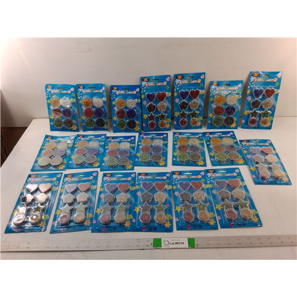 (20) Packages of Glass Beads- Sealed