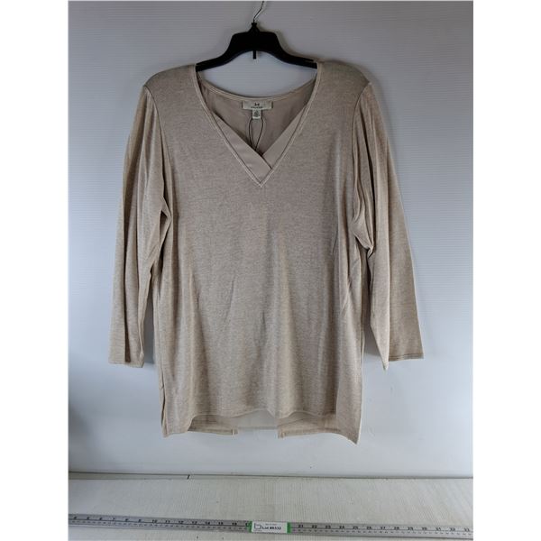 *Halston Lightweight Sweater- Size Large, Colour Oatmeal Heather