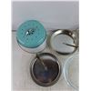 Image 3 : Metal & Glass Pie Pans, Vinegar Bottle, Ceramic Pitcher, Butter Dish, Salt & Pepper Shakers, Pot