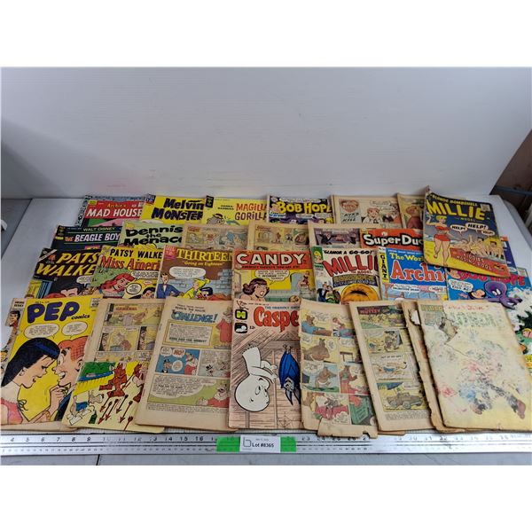 Assorted Vintage Comics - PEP Comics, Millie,  The World of Archie, Casper, Misc