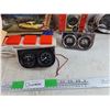 Image 3 : Vintage Flash Alert Blinking Safety Light, Oil Pressure, Water Temp & Amp Gauges, 8000 RPM Tach