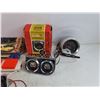 Image 4 : Vintage Flash Alert Blinking Safety Light, Oil Pressure, Water Temp & Amp Gauges, 8000 RPM Tach
