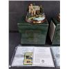 Image 2 : (2) Thomas Kinkade Lighted Cottage Collection - Everetts Cottage & Heather's Hutch