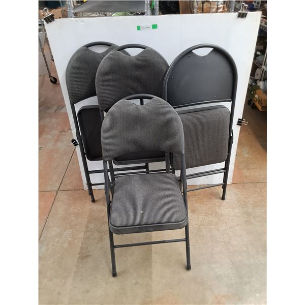 *(4)  Folding Chairs 36" x 18" x 14", PICKUP ONLY