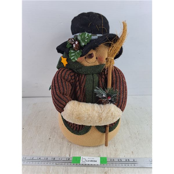 15" Christmas Plush Snowman Decoration