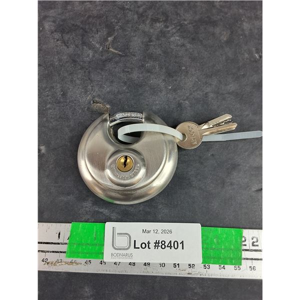 MrLock Stainless Steel Lock w/ 2 Keys