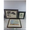 Image 1 : (3) Framed Pictures 16" x 12" - 20" x 16"